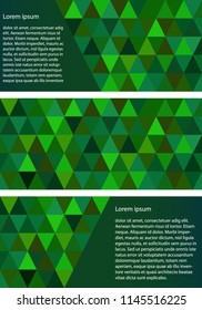 abstract geometric vector background, triangle pattern poly set . 