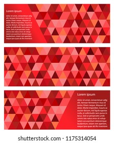 abstract geometric vector background, triangle pattern poly set . 