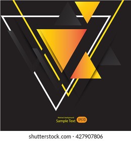 Abstract geometric vector background with triangles.