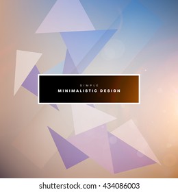 Abstract Geometric Vector Background. Triangles Pattern for Business Presentations, Application Cover and Web Site Design