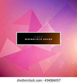 Abstract Geometric Vector Background. Triangles Pattern for Business Presentations, Application Cover and Web Site Design