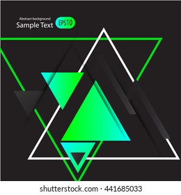 Abstract geometric vector background with triangles.