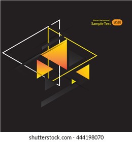 Abstract geometric vector background with triangles