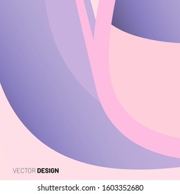 Abstract geometric vector background. wave form in pink. illustrations for wallpapers, banners, backgrounds, cards, landing pages, etc.