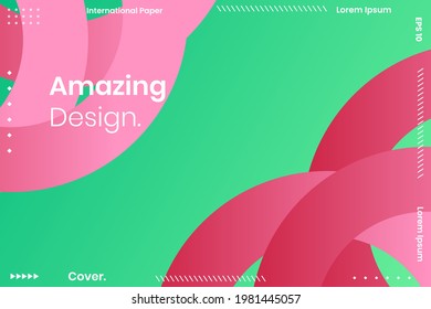 Abstract Geometric Vector Background. Geometric background with white and pink colors. vector abstract gradient illustrations, backgrounds for the cover of magazines, Banner, Poster.