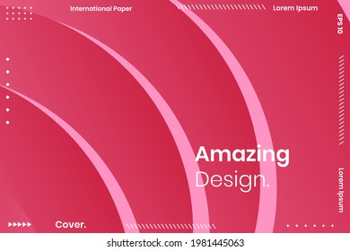 Abstract Geometric Vector Background. Geometric background with white and pink colors. vector abstract gradient illustrations, backgrounds for the cover of magazines, Banner, Poster.