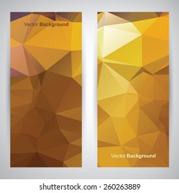Abstract geometric vector banners set,eps10