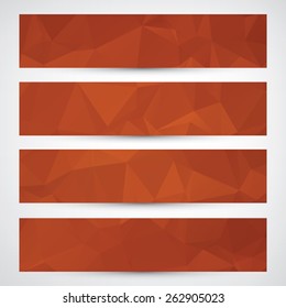 Abstract geometric vector banners set,eps10