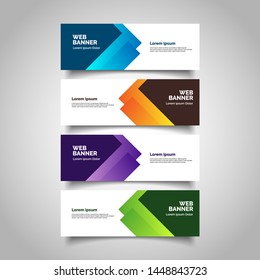 Abstract geometric vector banners.modern template design for web