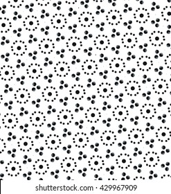 abstract geometric vector black and white circles background