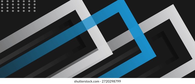 Abstrakter geometrischer Vektor, blauer Hintergrund