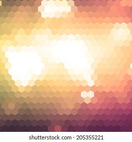abstract geometric vector bright lights colored background for use in design for card, invitation, poster, banner, placard or billboard cover