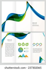 Abstract Geometric Vector Brochure Template. illustration design