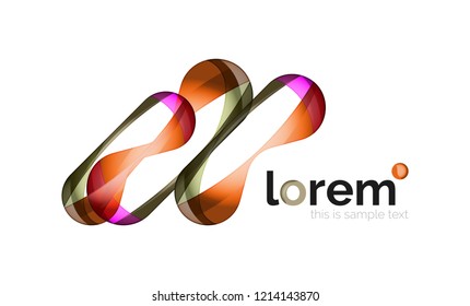 Abstract geometric vector business icon