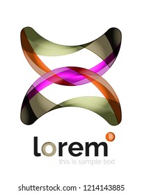Abstract geometric vector business icon