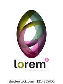 Abstract geometric vector business icon