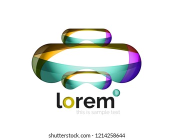 Abstract geometric vector business icon