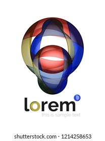 Abstract geometric vector business icon