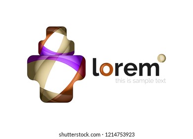 Icono de negocio de vector geométrico abstracto