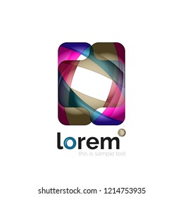 Abstract geometric vector business icon