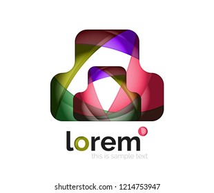 Icono de negocio de vector geométrico abstracto