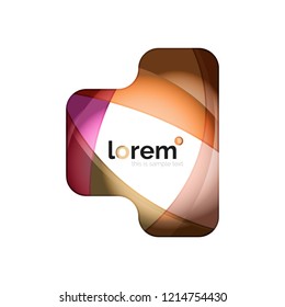 Abstract geometric vector business icon