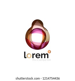 Abstract geometric vector business icon