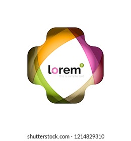 Abstract geometric vector business icon