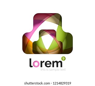 Abstract geometric vector business icon