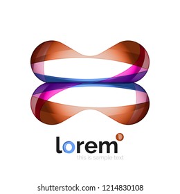 Abstract geometric vector business icon