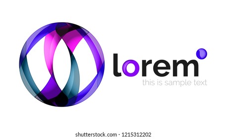 Abstract geometric vector business icon