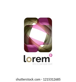 Abstract geometric vector business icon