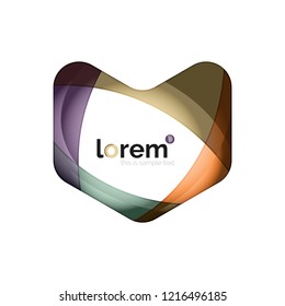 Abstract geometric vector business icon