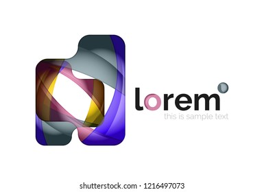 Abstract geometric vector business icon