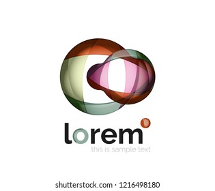 Abstract geometric vector business icon