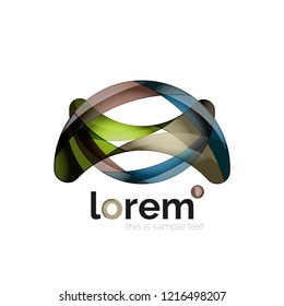 Abstract geometric vector business icon