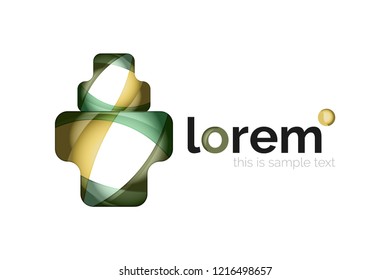 Abstract geometric vector business icon