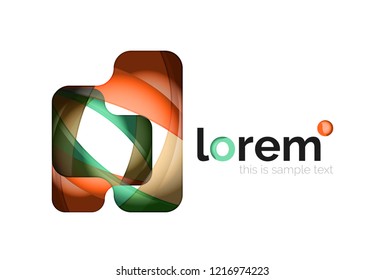 Icono de negocio de vector geométrico abstracto