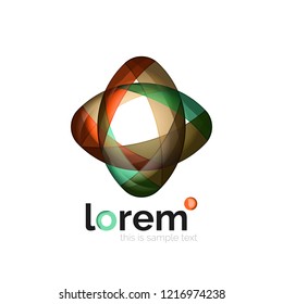 Abstract geometric vector business icon