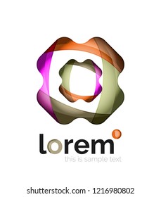Abstract geometric vector business icon