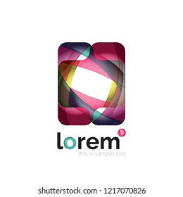 Abstract geometric vector business icon