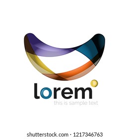 Abstract geometric vector business icon