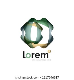 Abstract geometric vector business icon