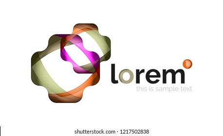 Icono de negocio de vector geométrico abstracto
