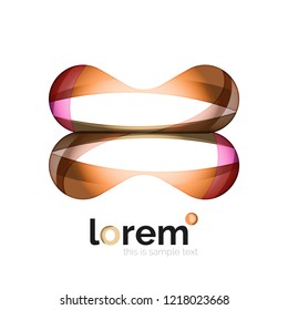 Abstract geometric vector business icon