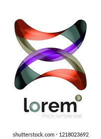 Abstract geometric vector business icon