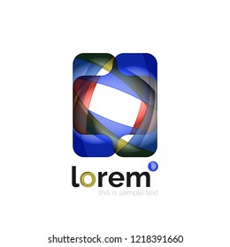 Abstract geometric vector business icon