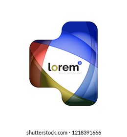 Abstract geometric vector business icon