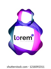 Abstract geometric vector business icon