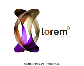 Abstract geometric vector business icon